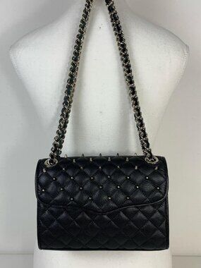 Rebecca Minkoff Mini Quilted Affair Crossbody Bag with Studs - Chic & Trendy